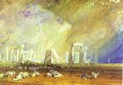 J.M.W. Turner Stonehenge. oil painting
